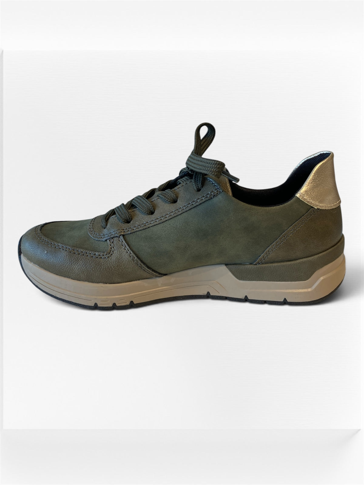 Baskets Gold & Kaki RIEKER