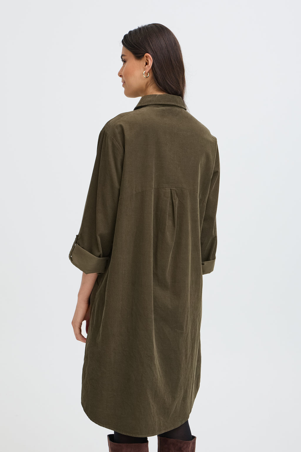 Robe velours côtelé fin