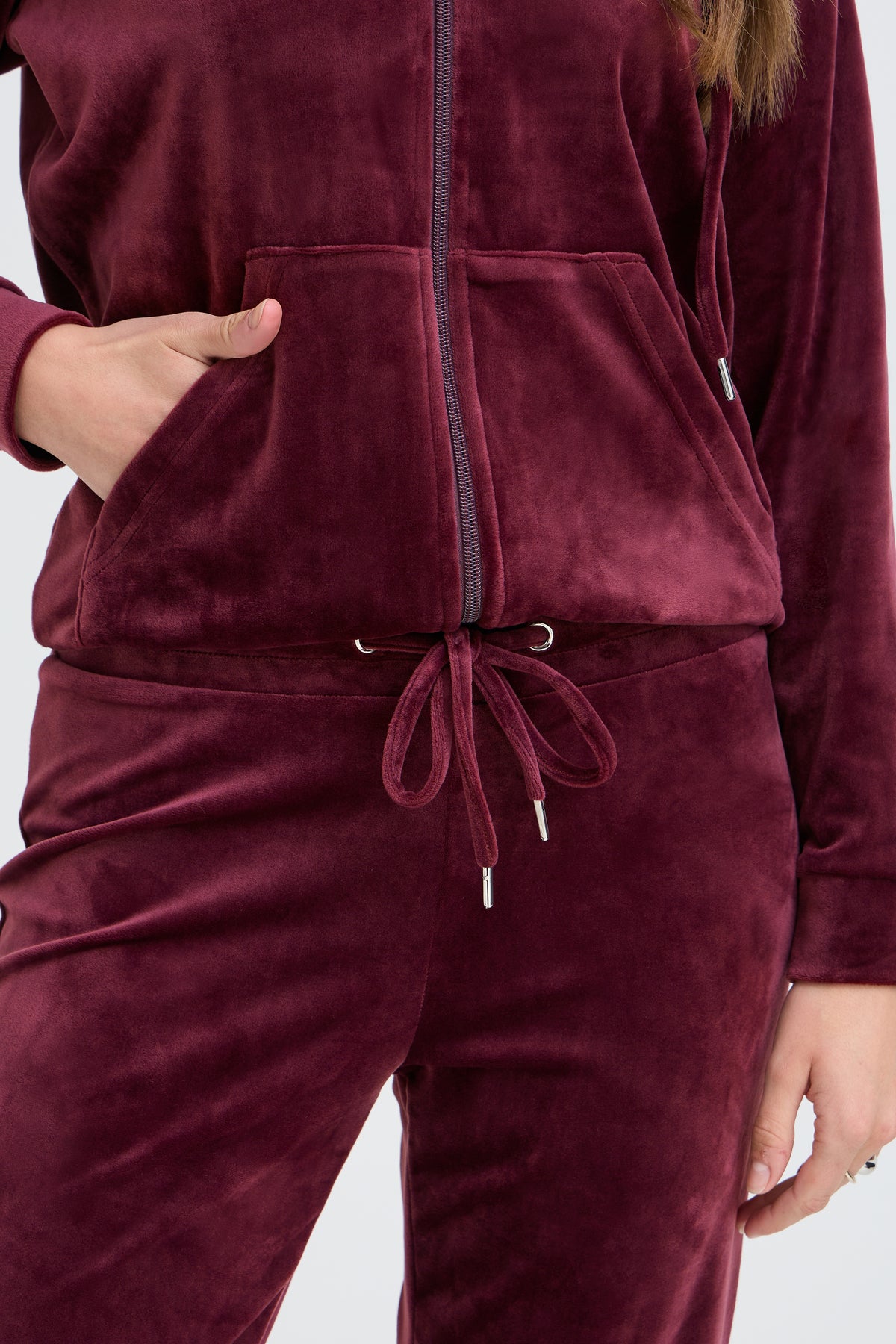 Ensemble en Minky couleur Prune