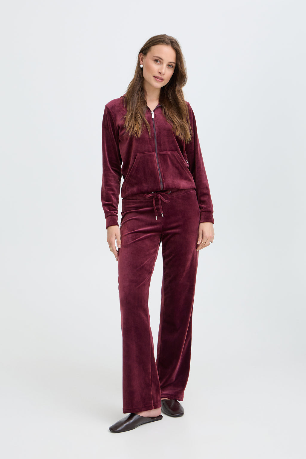 Ensemble en Minky couleur Prune