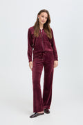 Ensemble en Minky couleur Prune
