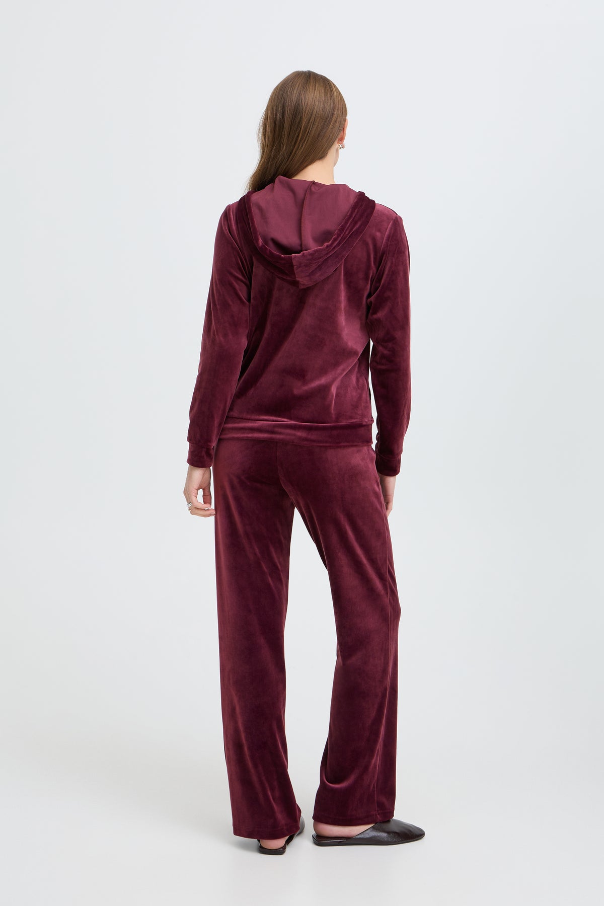 Ensemble en Minky couleur Prune