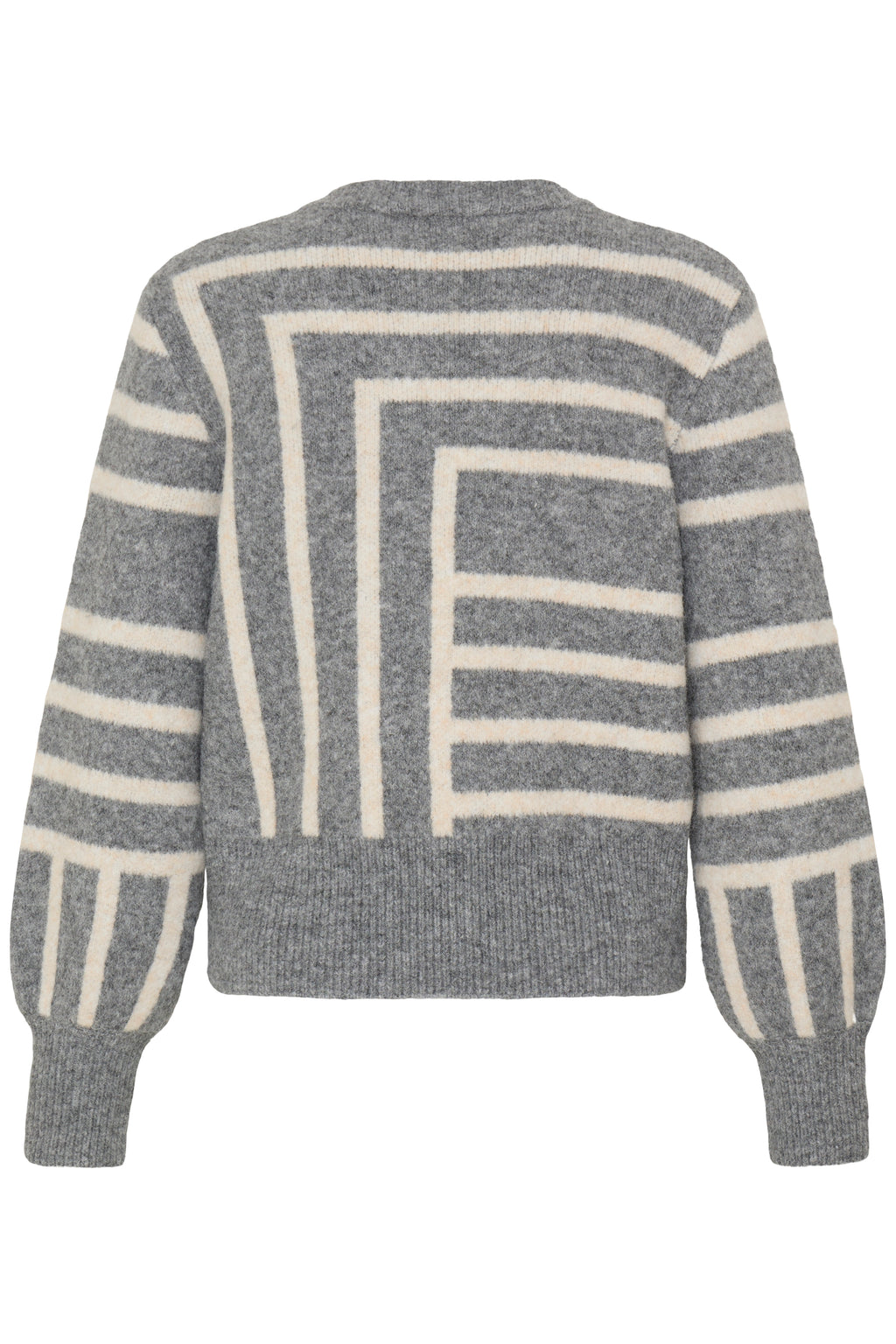 Pull géométrique gris