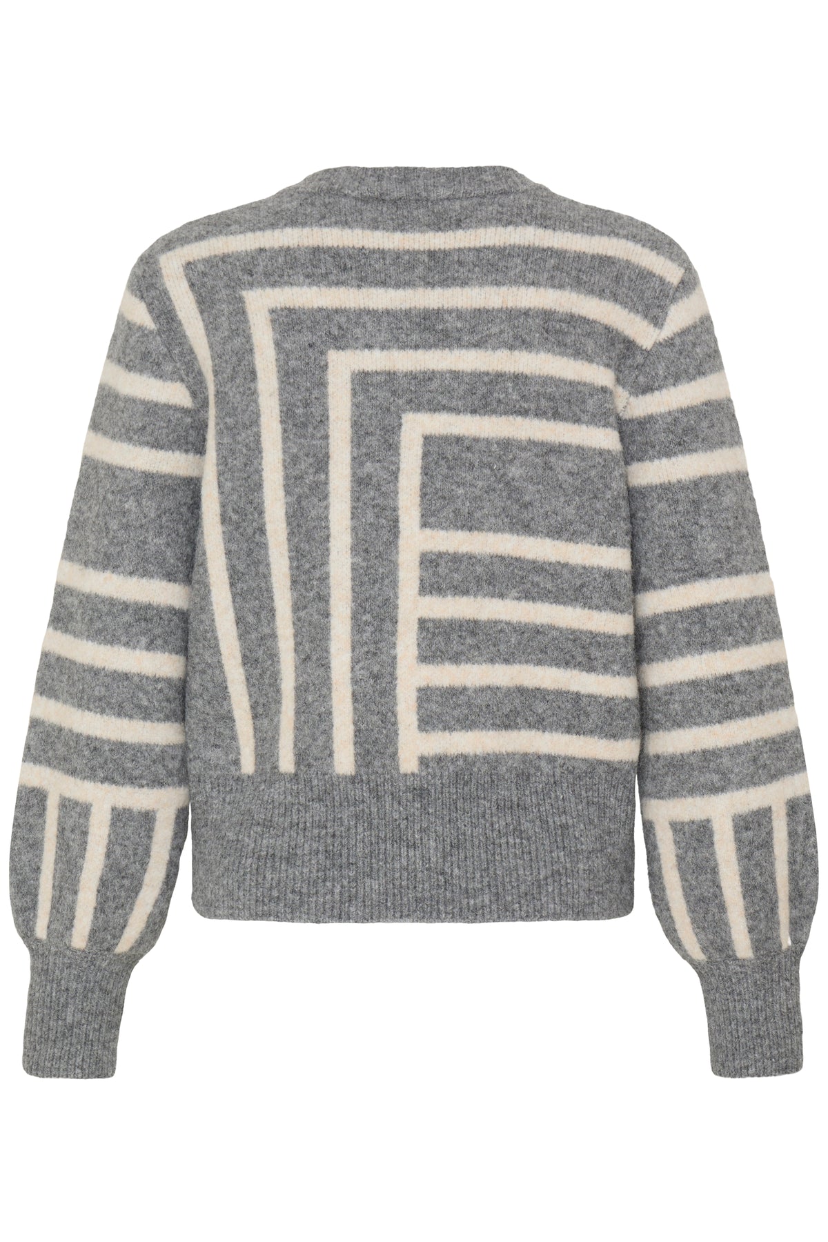 Pull géométrique gris