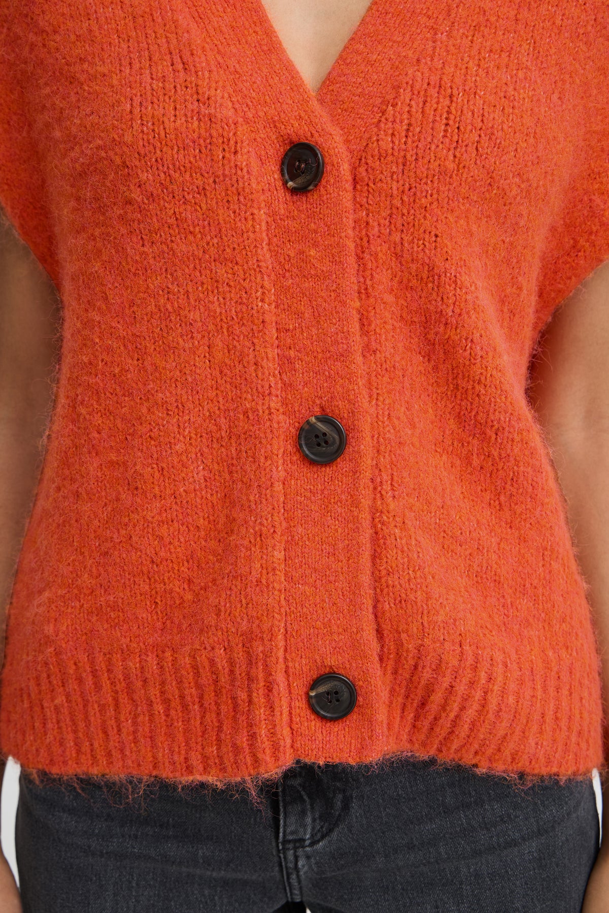 Gilet sans manches orange