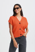 Gilet sans manches orange