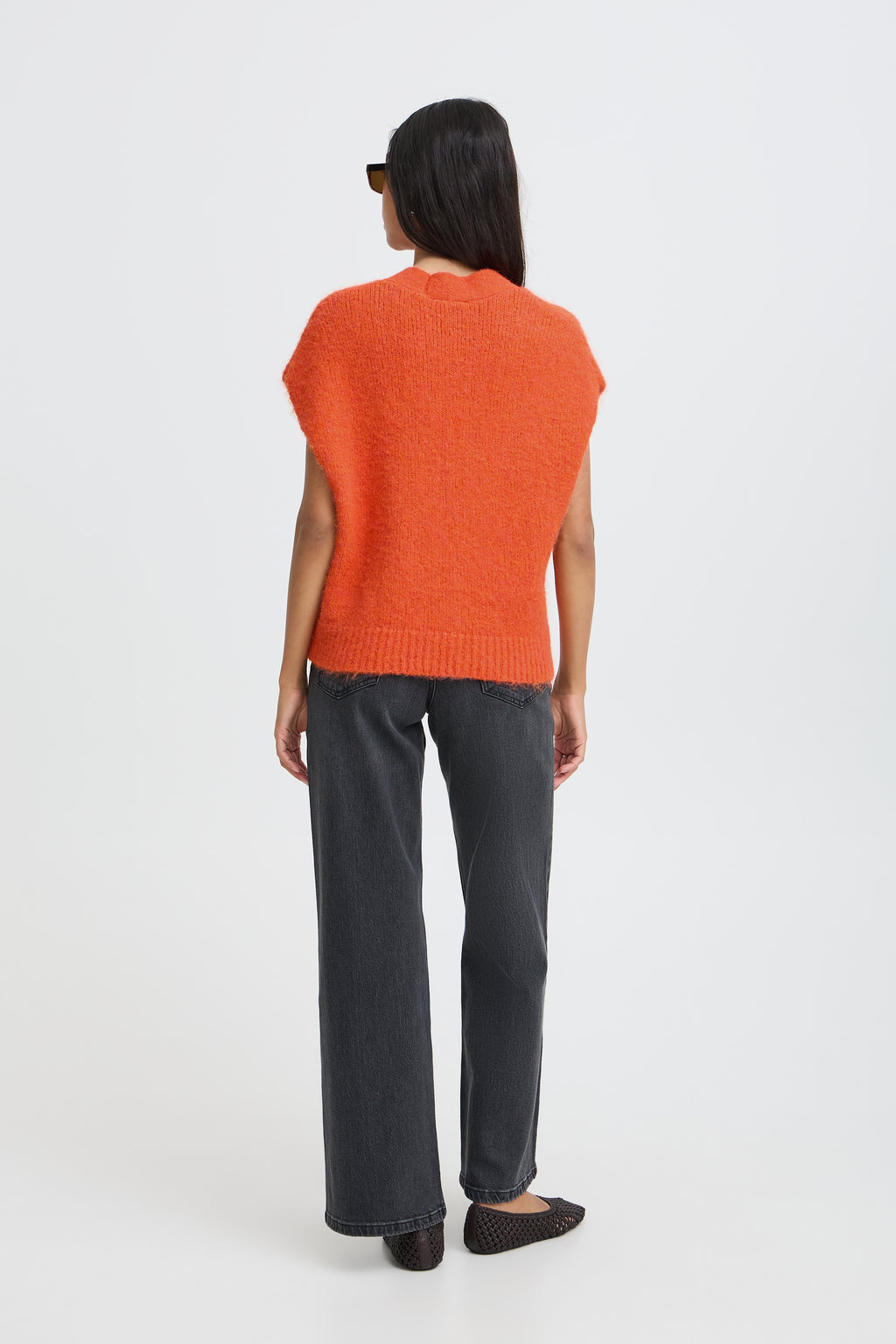 Gilet sans manches orange