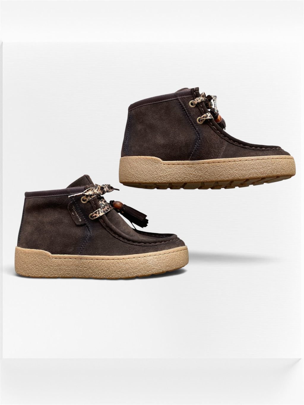 Sneaker High cuir marron TAMARIS
