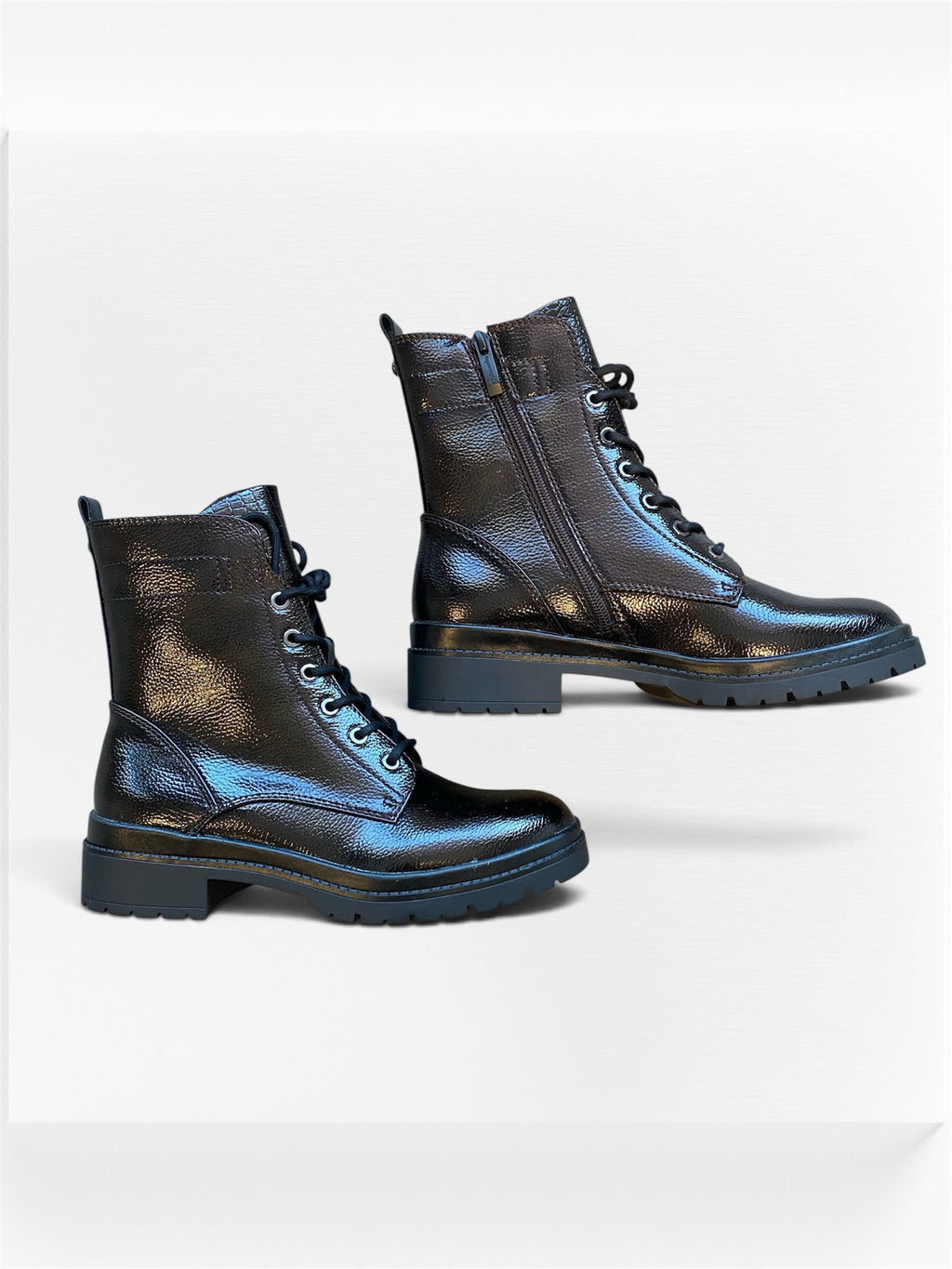 Bottines vernis Mocca