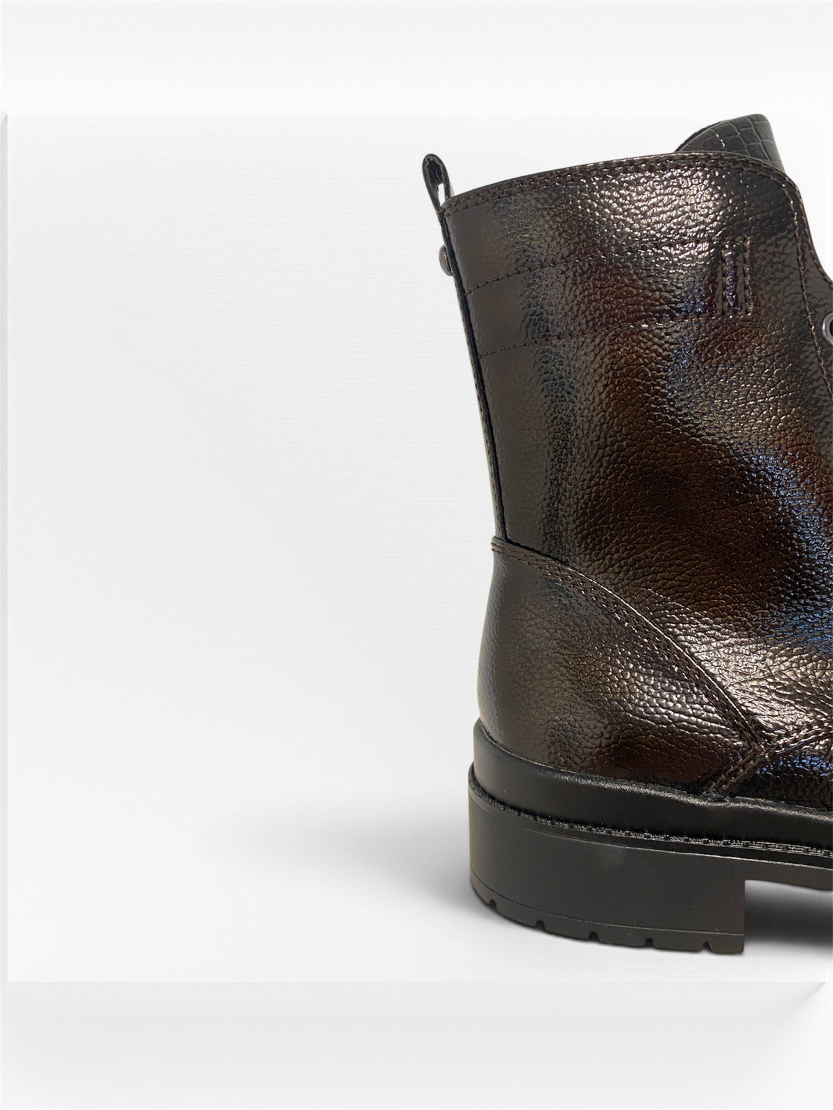 Bottines vernis Mocca