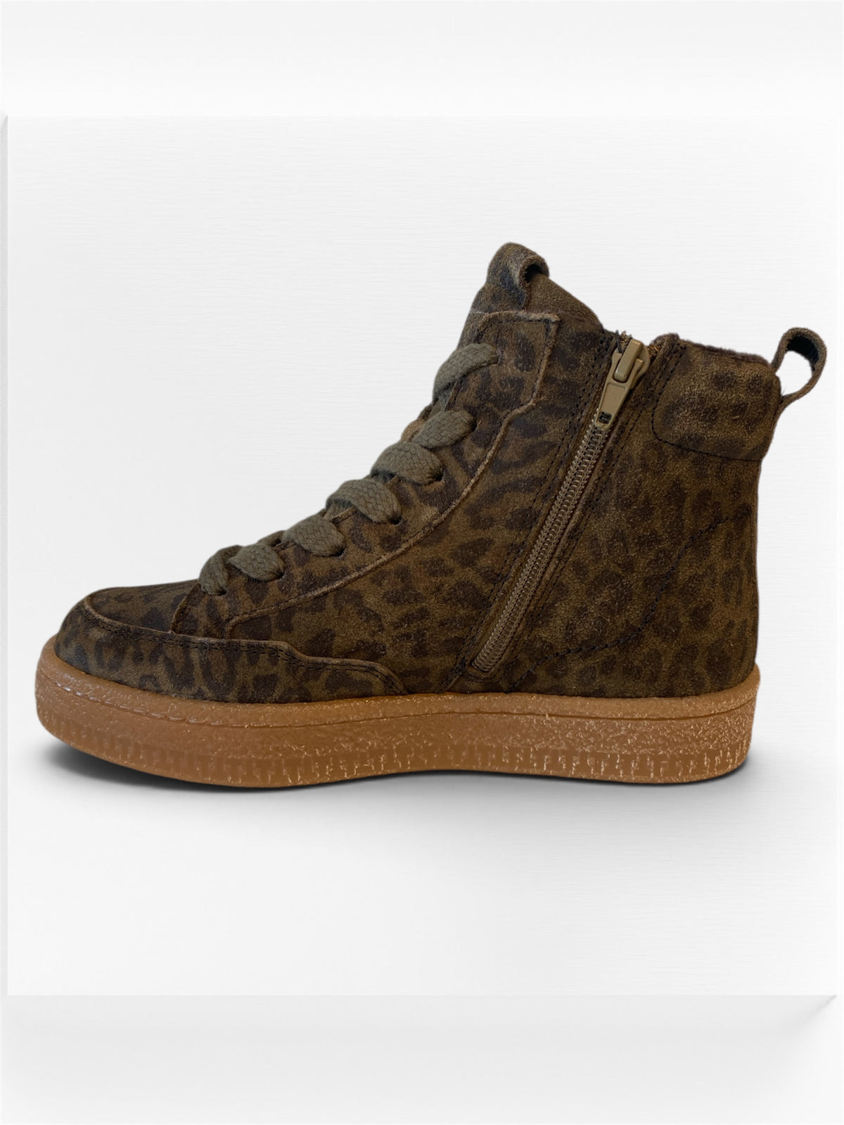 Chaussures montantes imprimé Léopard