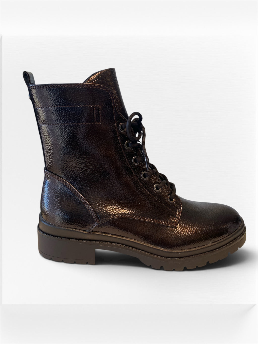 Bottines vernis Mocca