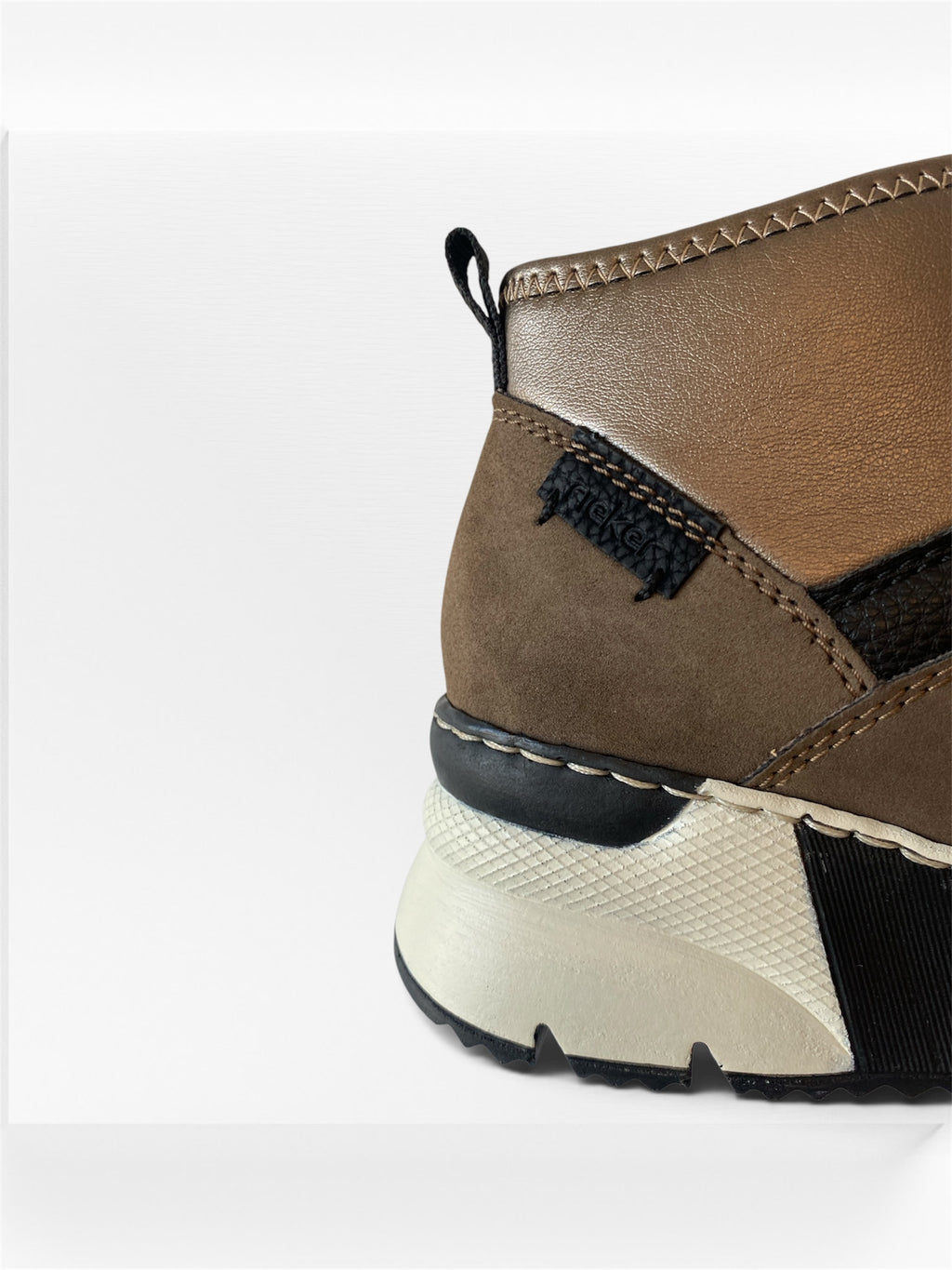 Baskets montantes Bronze & Noir RIEKER