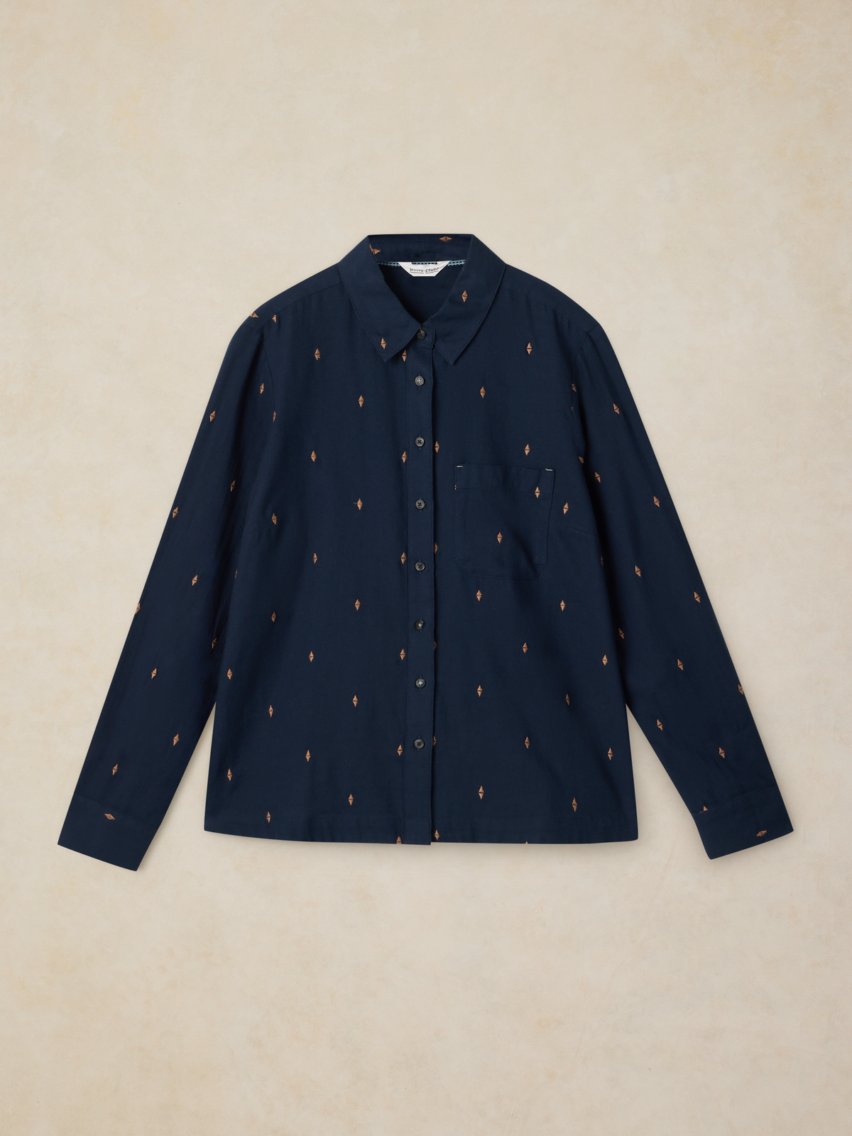 Chemise coton bio - brodée