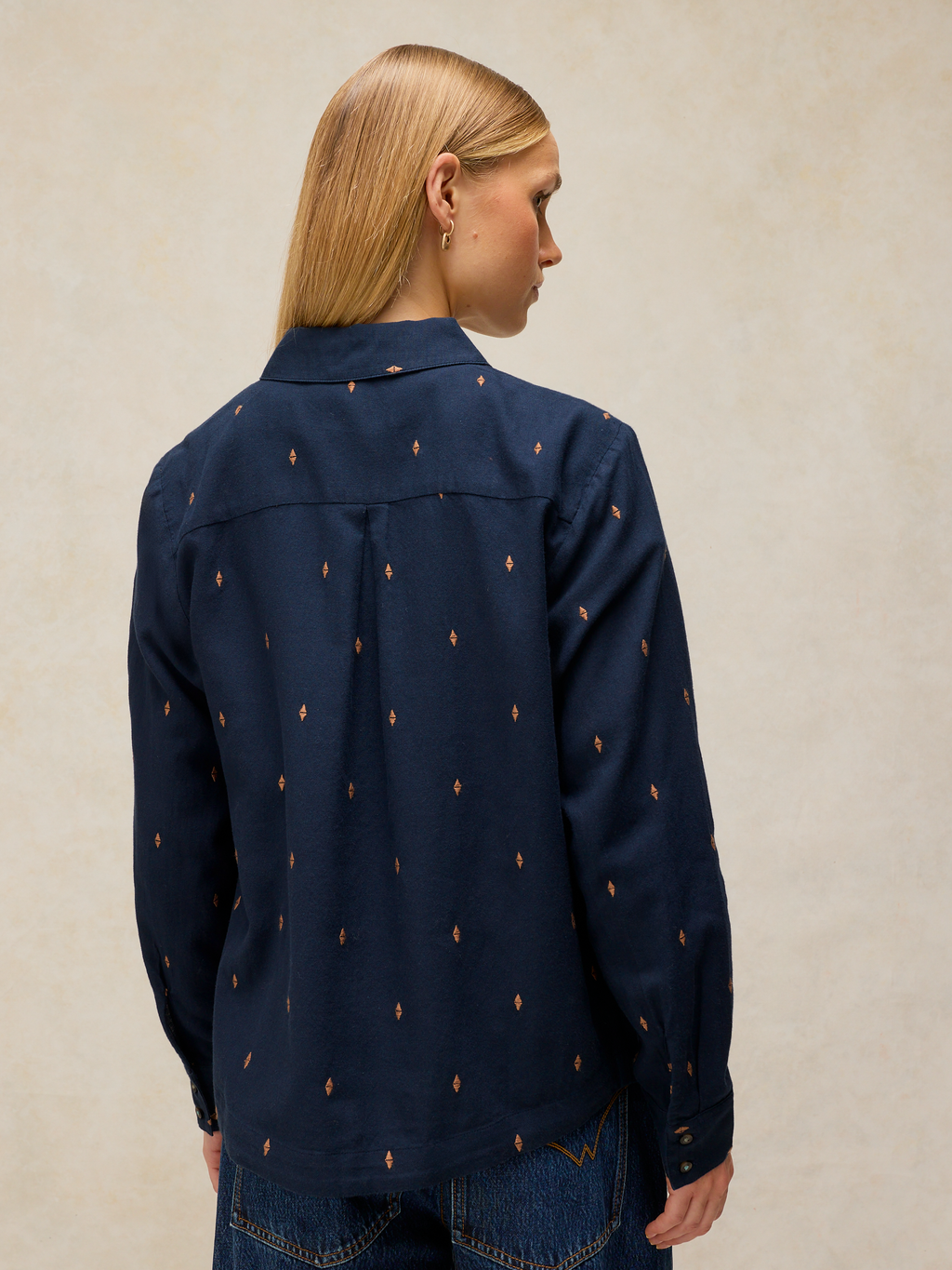 Chemise coton bio - brodée