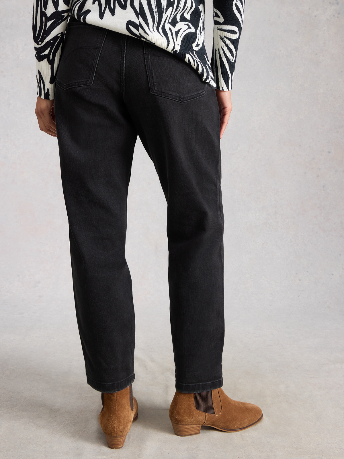 Pantalon coupe week-end / Washed Black