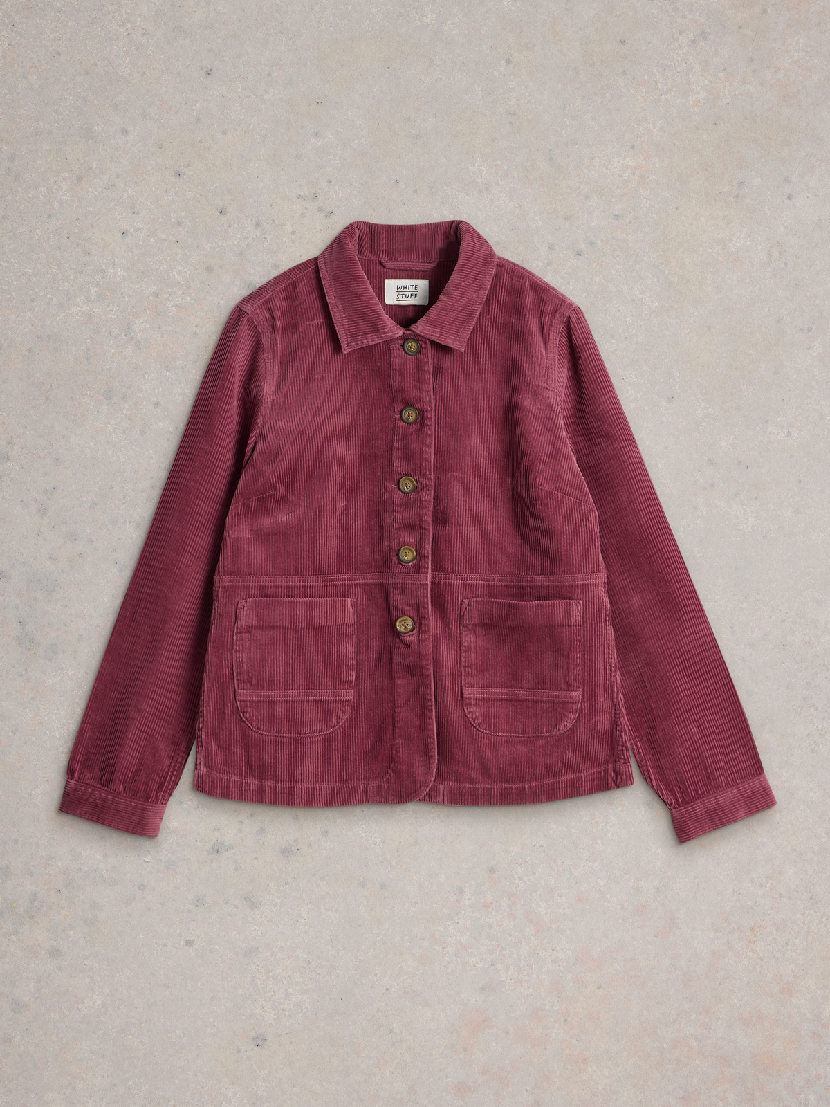 Veste en velours côtelé Framboise