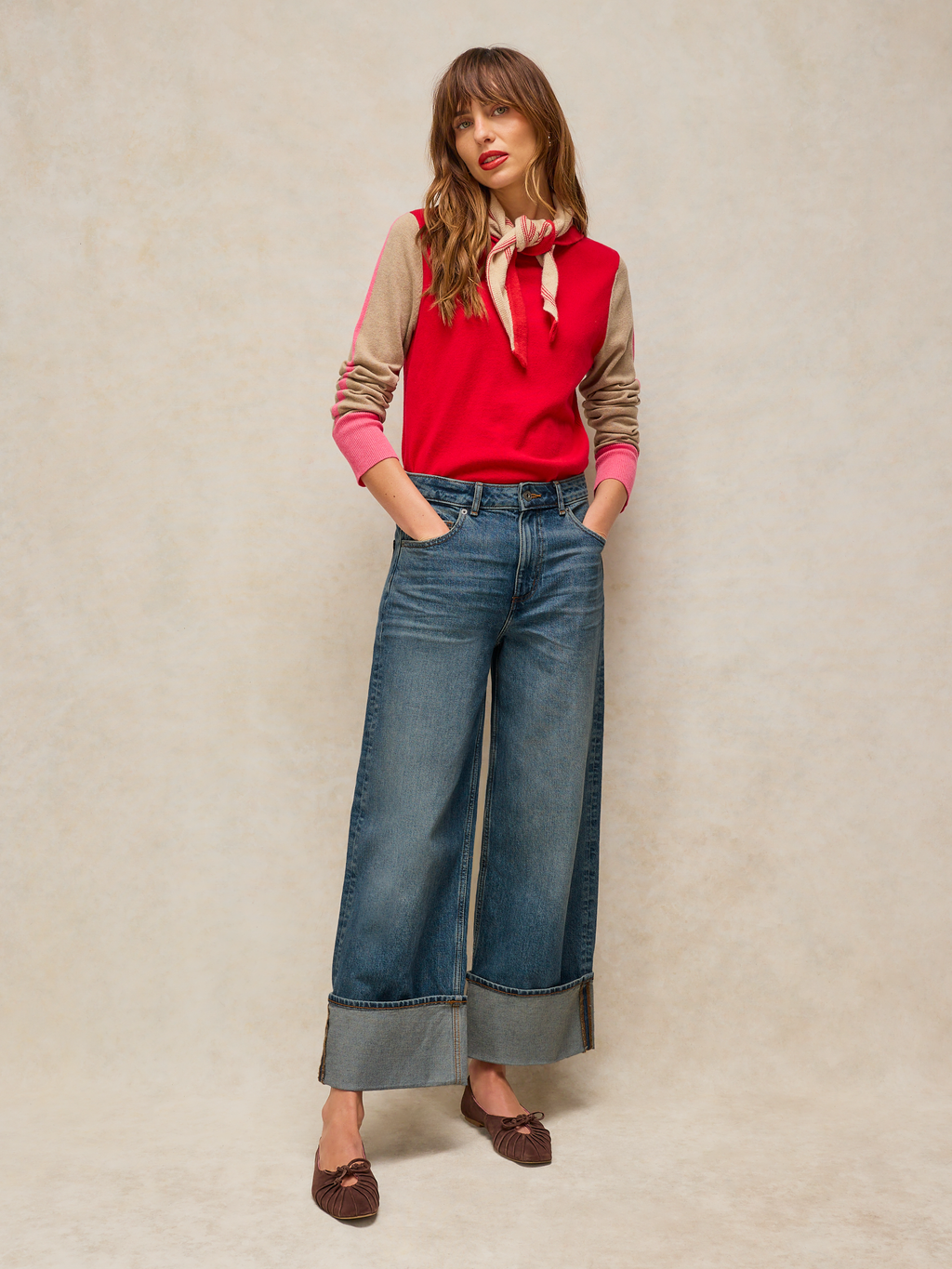 Pantalon WHITE STUFF coupe wide - revers XXL