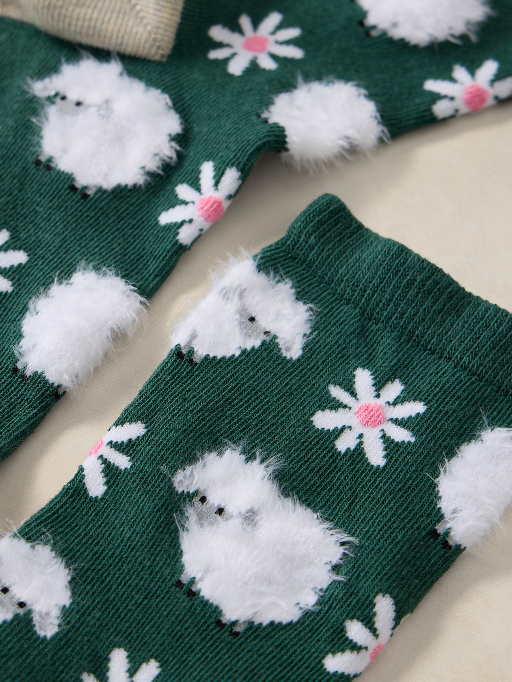 Chaussettes motifs Fluffy Sheep