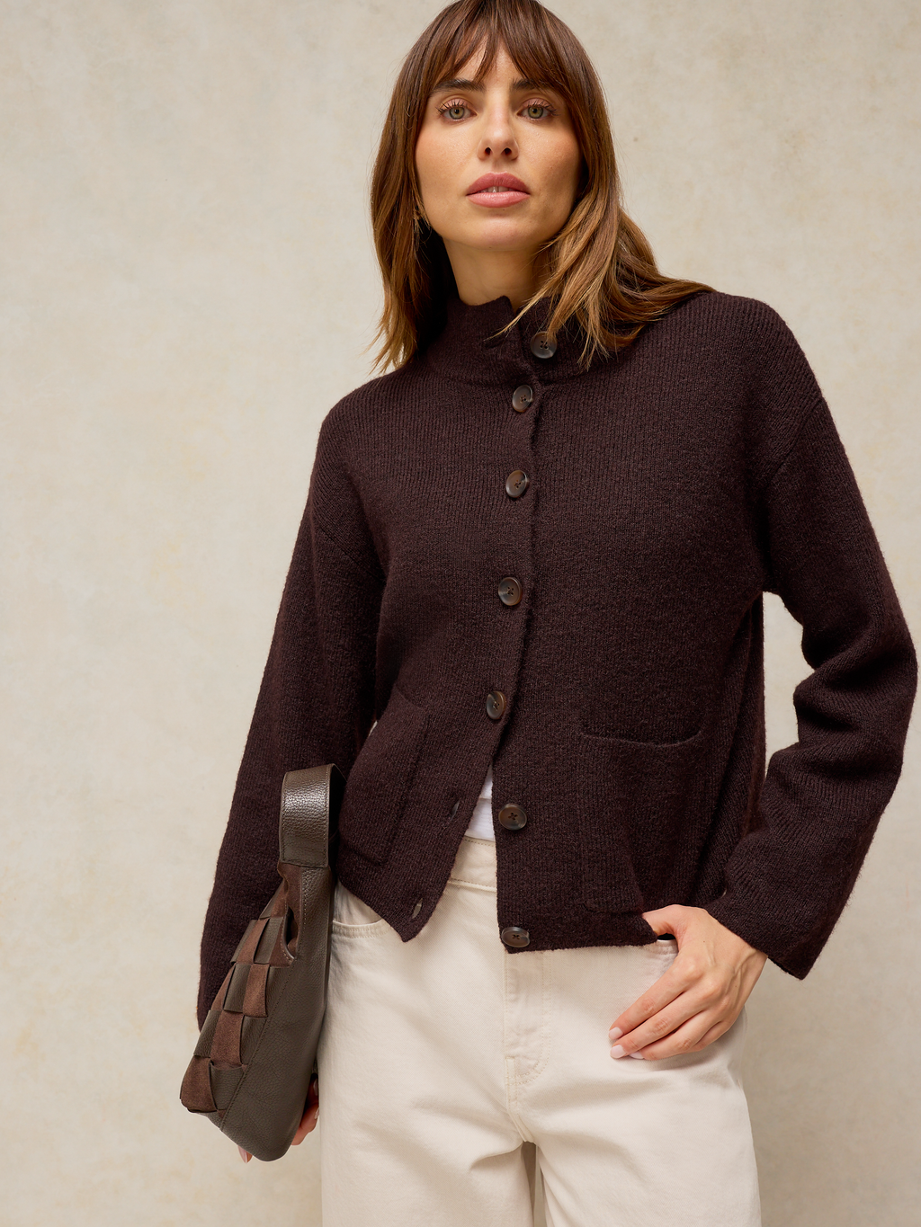 Cardigan Épais White Stuff Chocolat