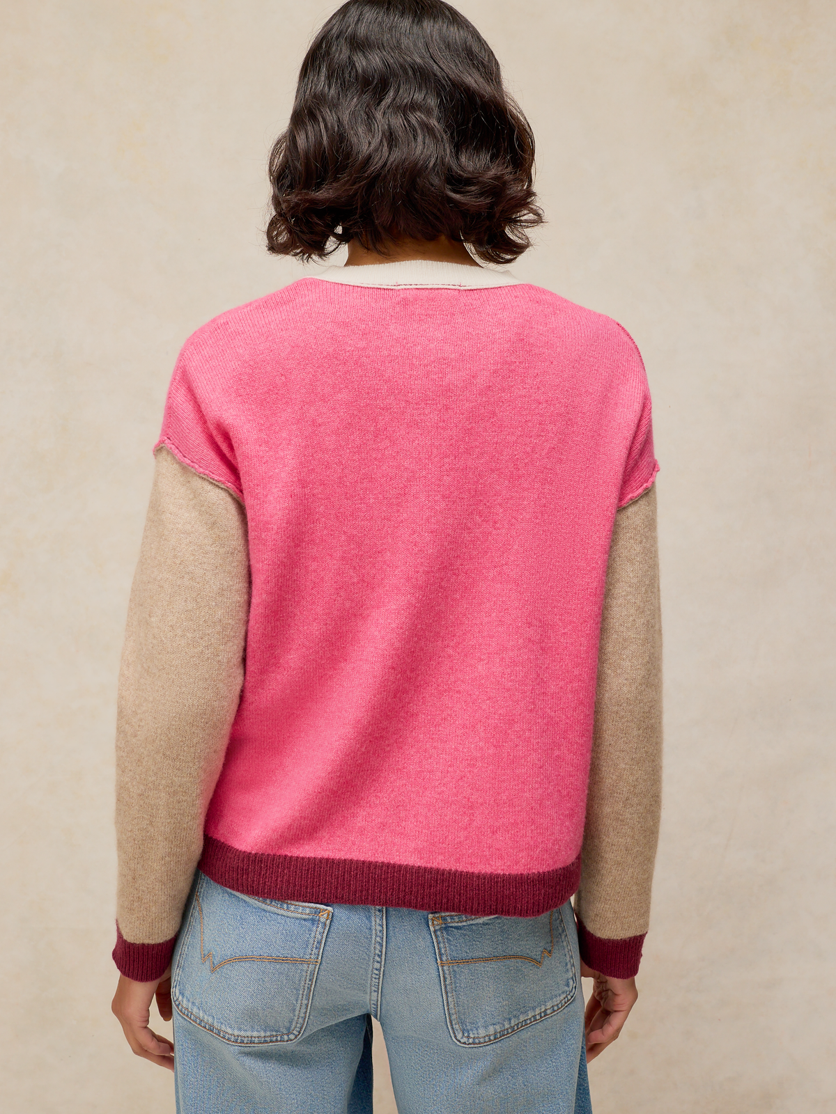 Cardigan Multicolore Laine et coton bio