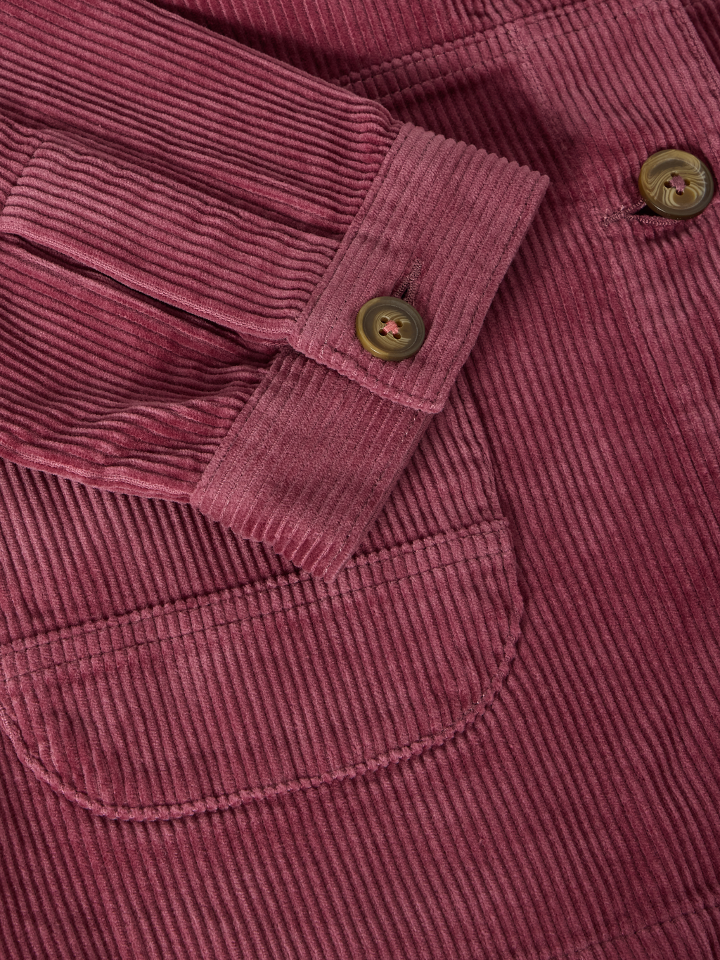 Veste en velours côtelé Framboise