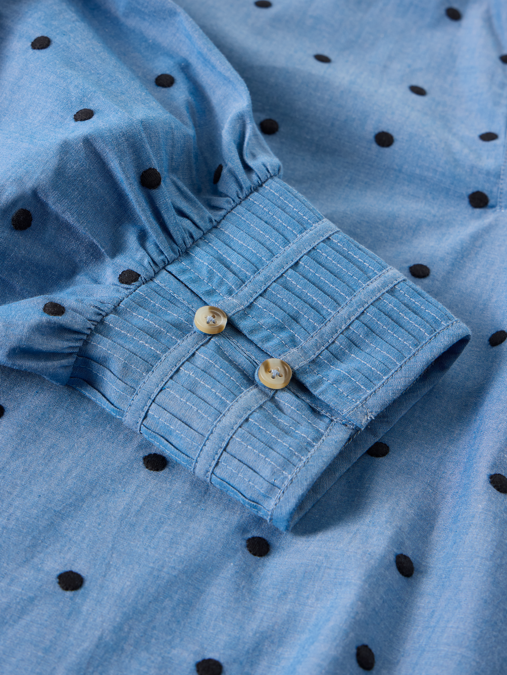 Blouse - broderie pois