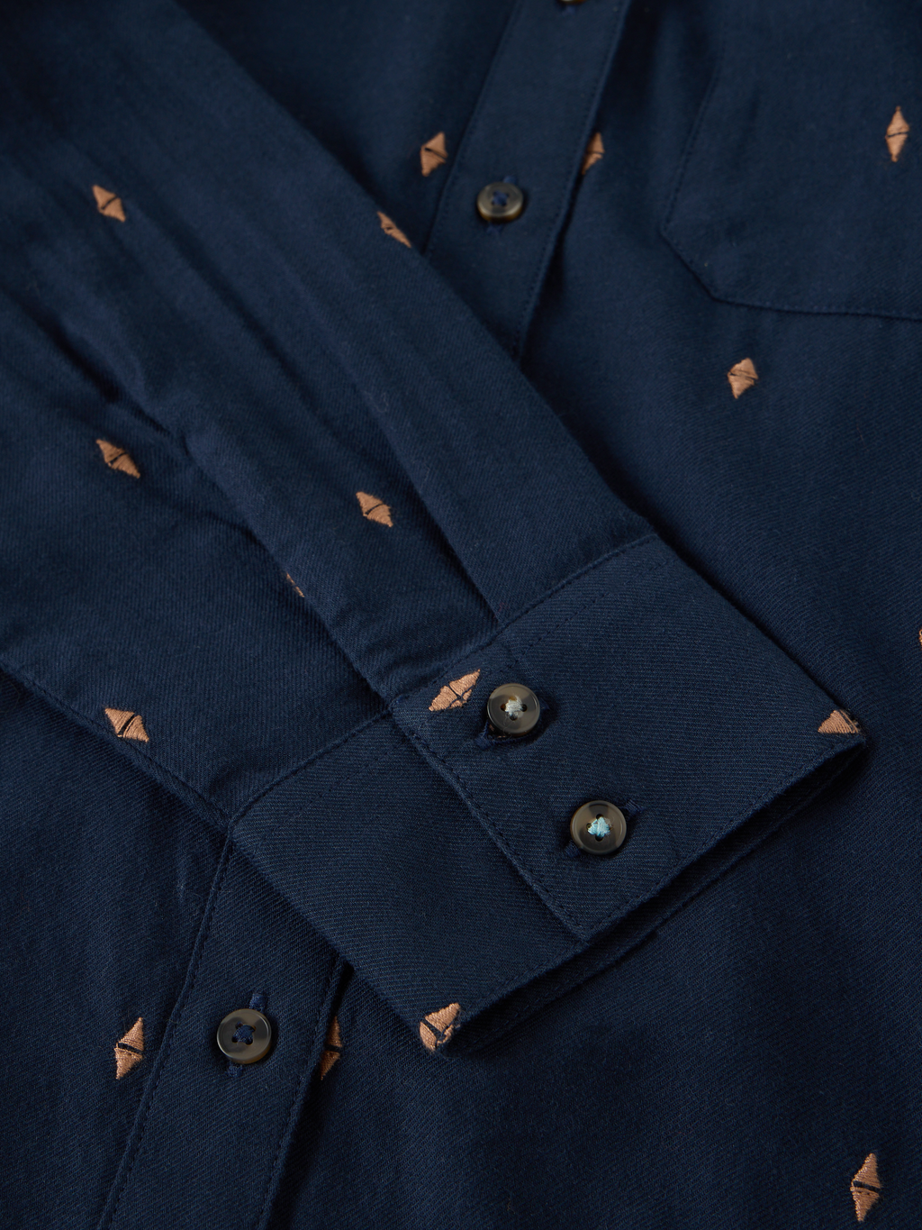 Chemise coton bio - brodée