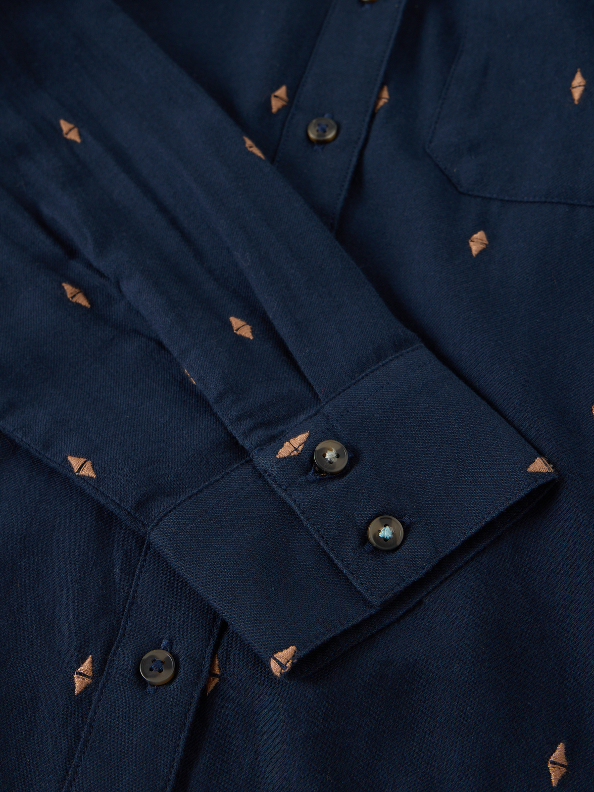 Chemise coton bio - brodée