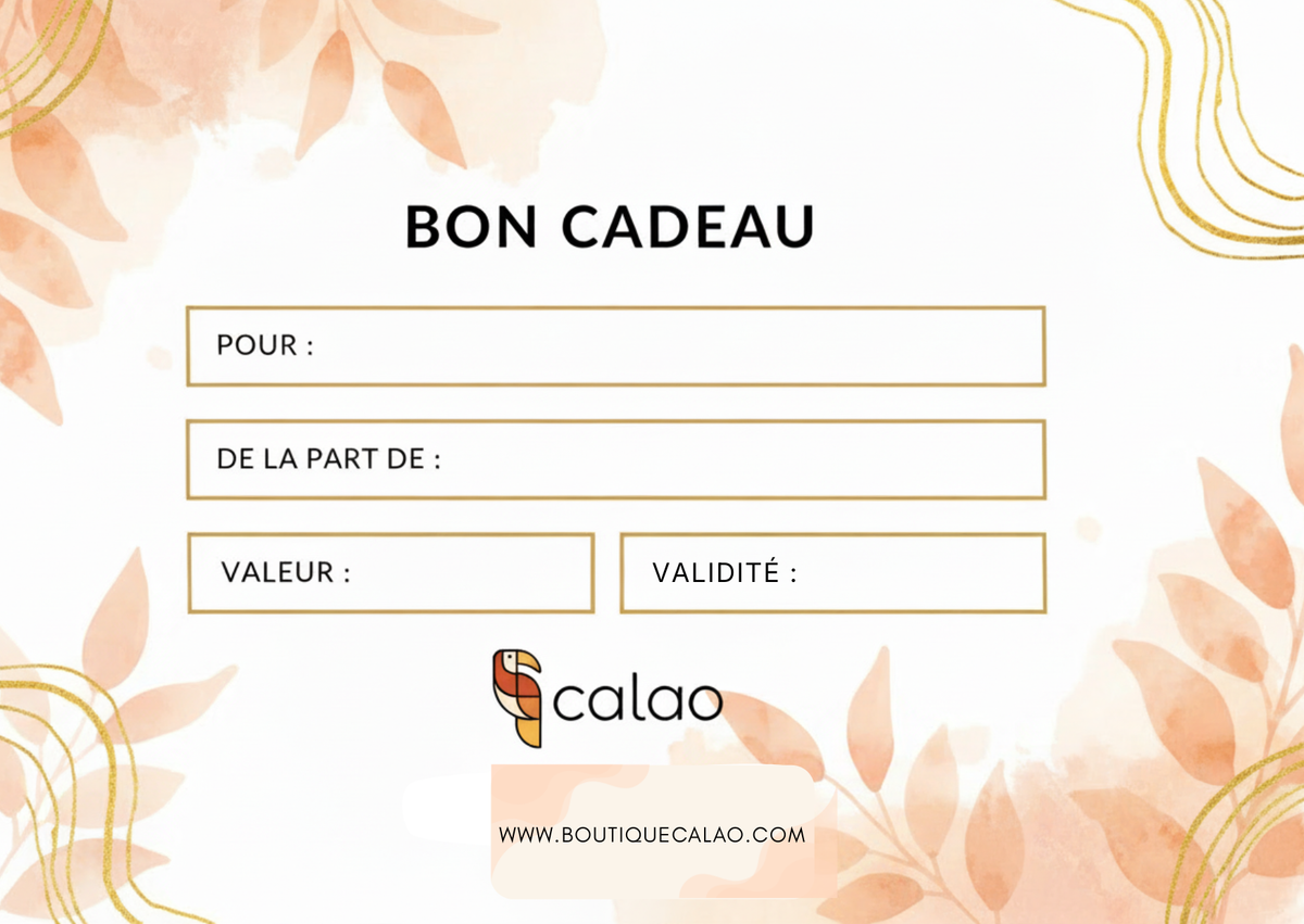 Carte Cadeau CALAO - Cliquez pour choisir votre montant