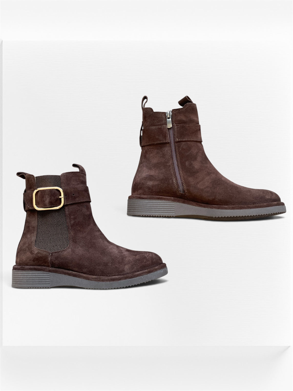 Bottines Tilla Chocolat en suède