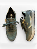 Baskets Gold & Kaki RIEKER