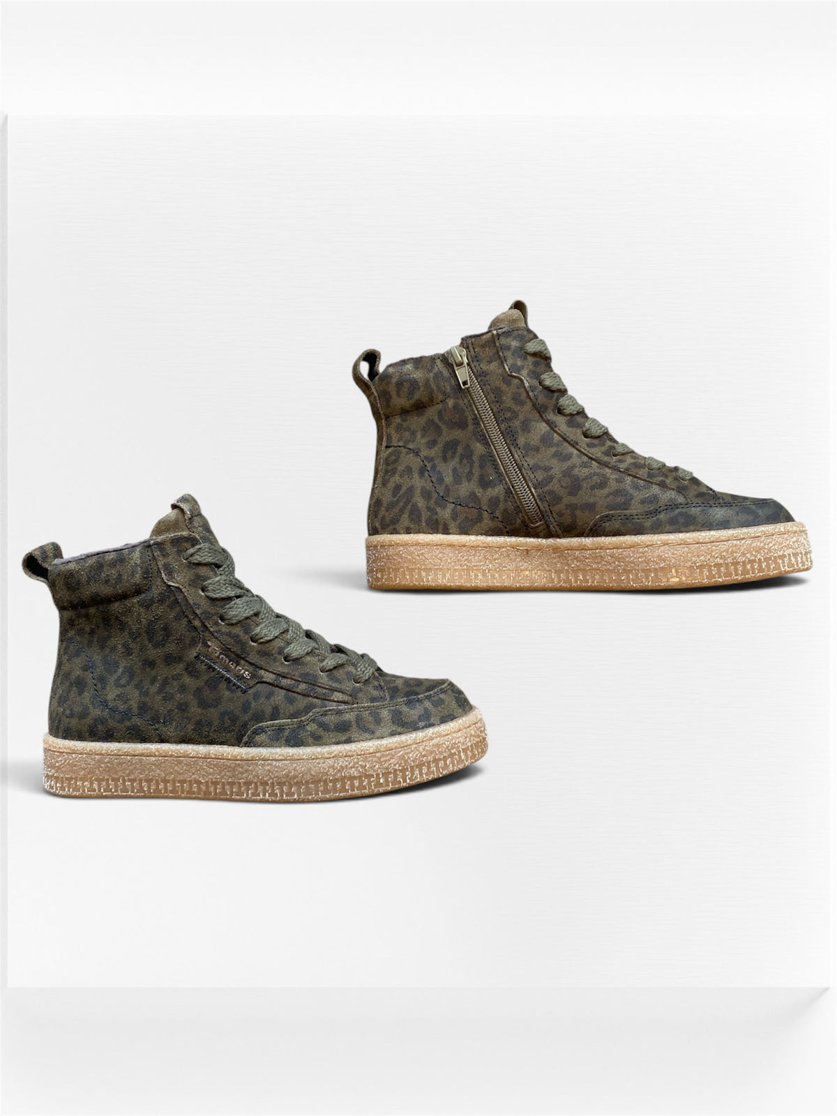 Chaussures montantes imprimé Léopard